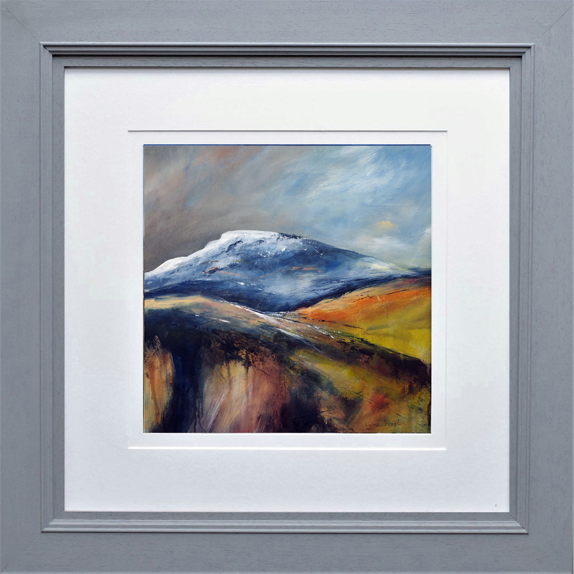 Ingleborough, a painting by lynne frost artist